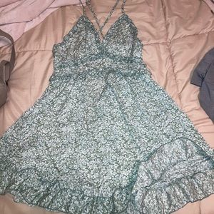 SHEIN floral dress with open back